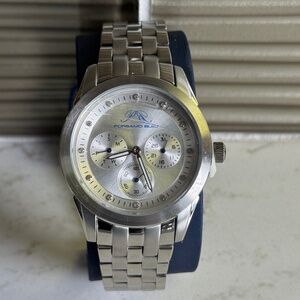 Porsamo Bleu Diana Quartz Diamond Silver Dial Ladies Watch 741ADIS